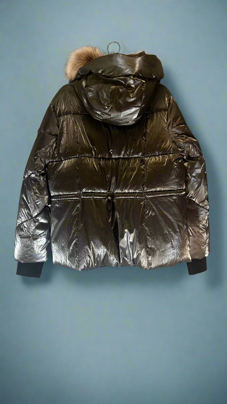 Michael Kors - Silver - Metallic Puffer - Size XL