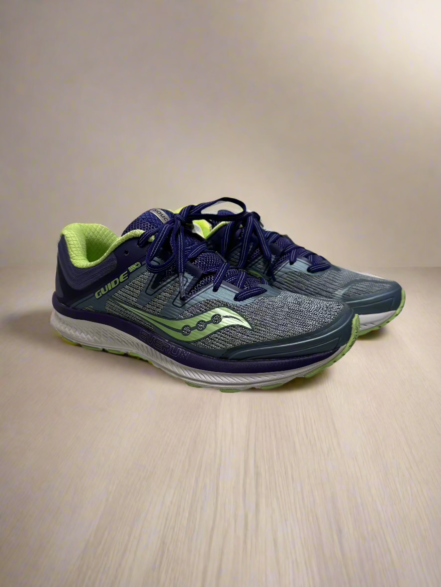 PurplesGreen Saucony Running Shoes, 8