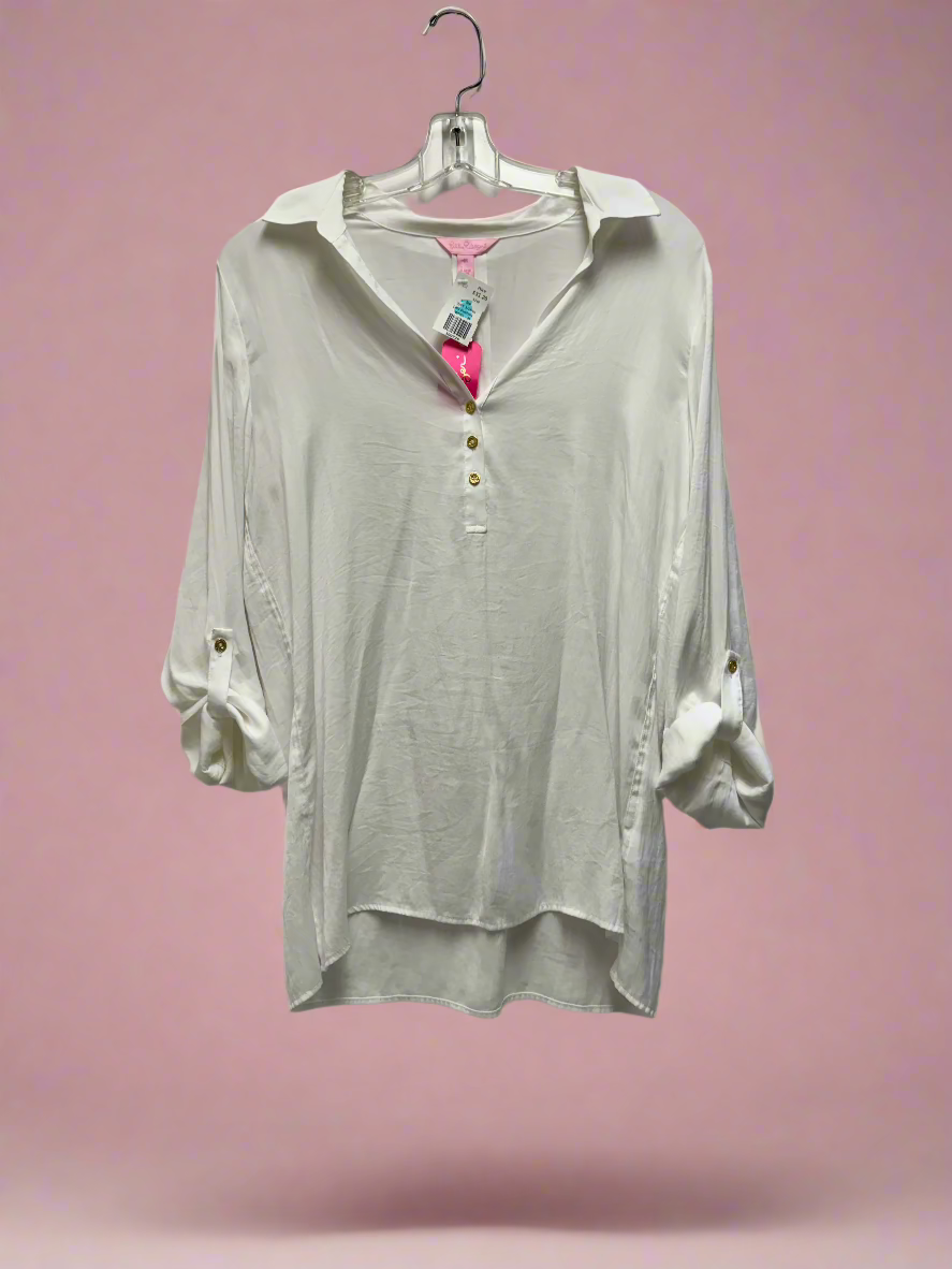 White Lilly Pulitzer 3/4S 1/2Btn, M