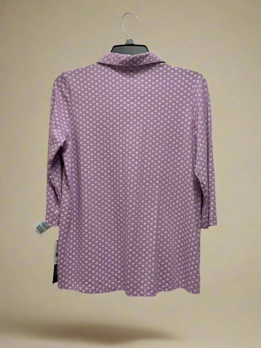 Purple hasting&smith LS Collar Btn Up - Daisys, PS