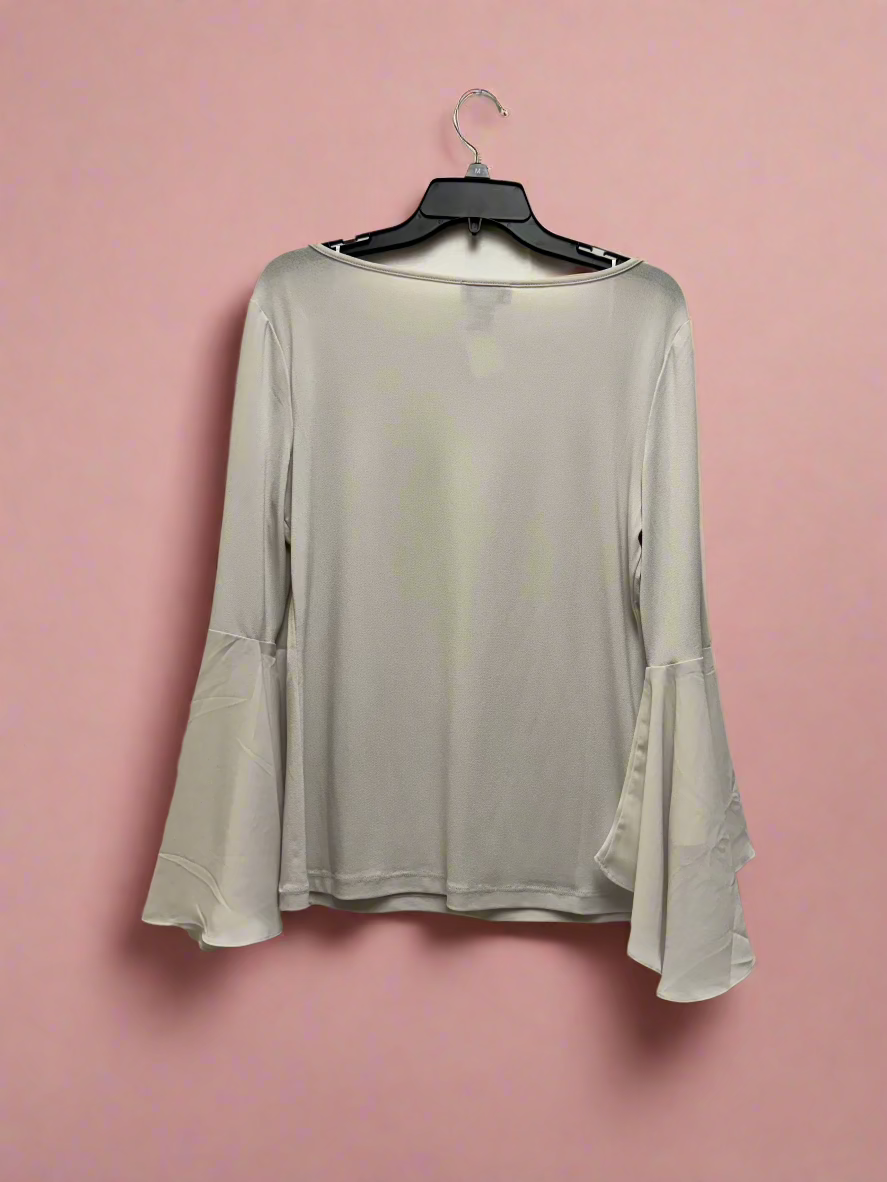 Carmen - Ivory - Flared Long Sleeves - Blouse - Size M