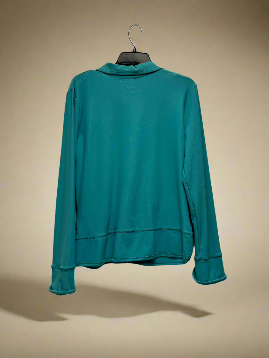 Danskin - Teal - Long Sleeve Zip Up - Size L (12/14)