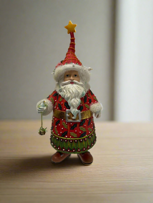 Dept. 56 - Red, White & Green - Patience Brewster - Santa Figurine