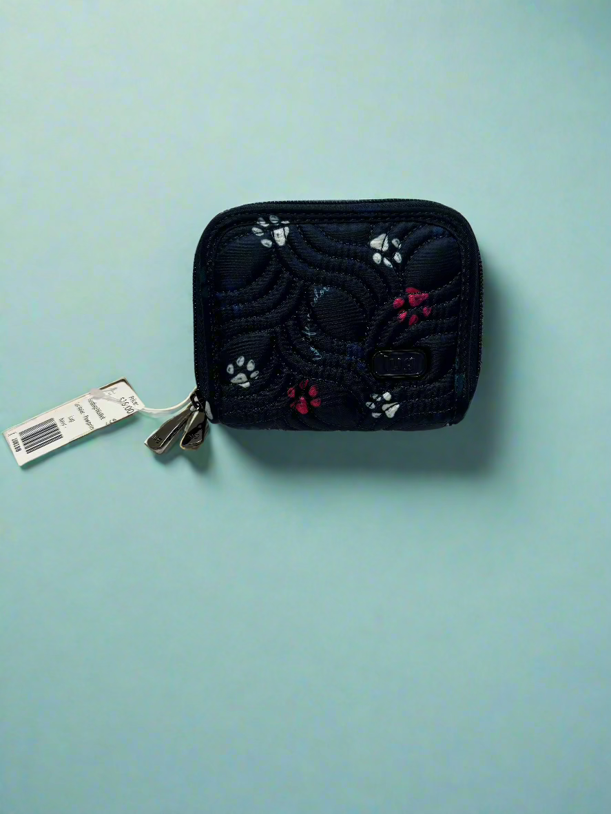 Lug - Navy - Card Wallet - Pawprints