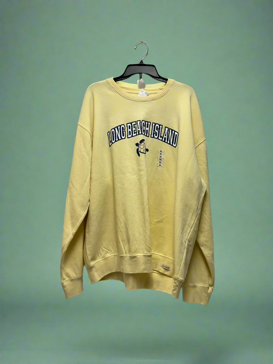 Ragwear - Yellow - LS Long Beach Island Crewneck - Size XL