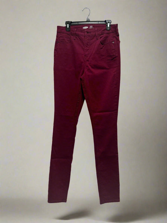 Old Navy - Burgundy - Rockstar Super Skinny High Rise - Size 12 Tall