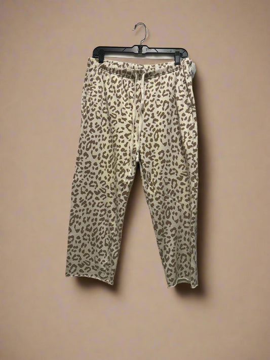 Aerie - Beige & Brown - Ankle Lounge Pants - Cheetah - Size M