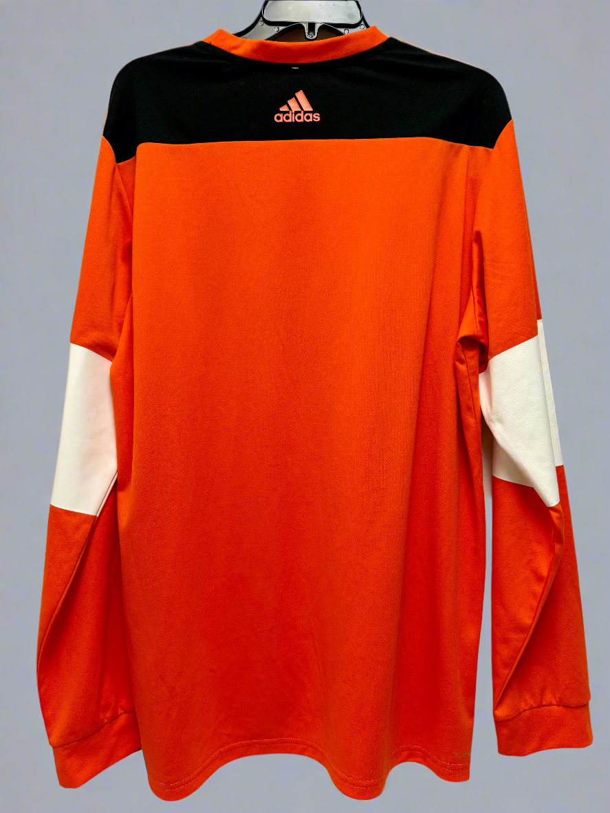 OrangeBlack Adidas LS Flyers Tee, L