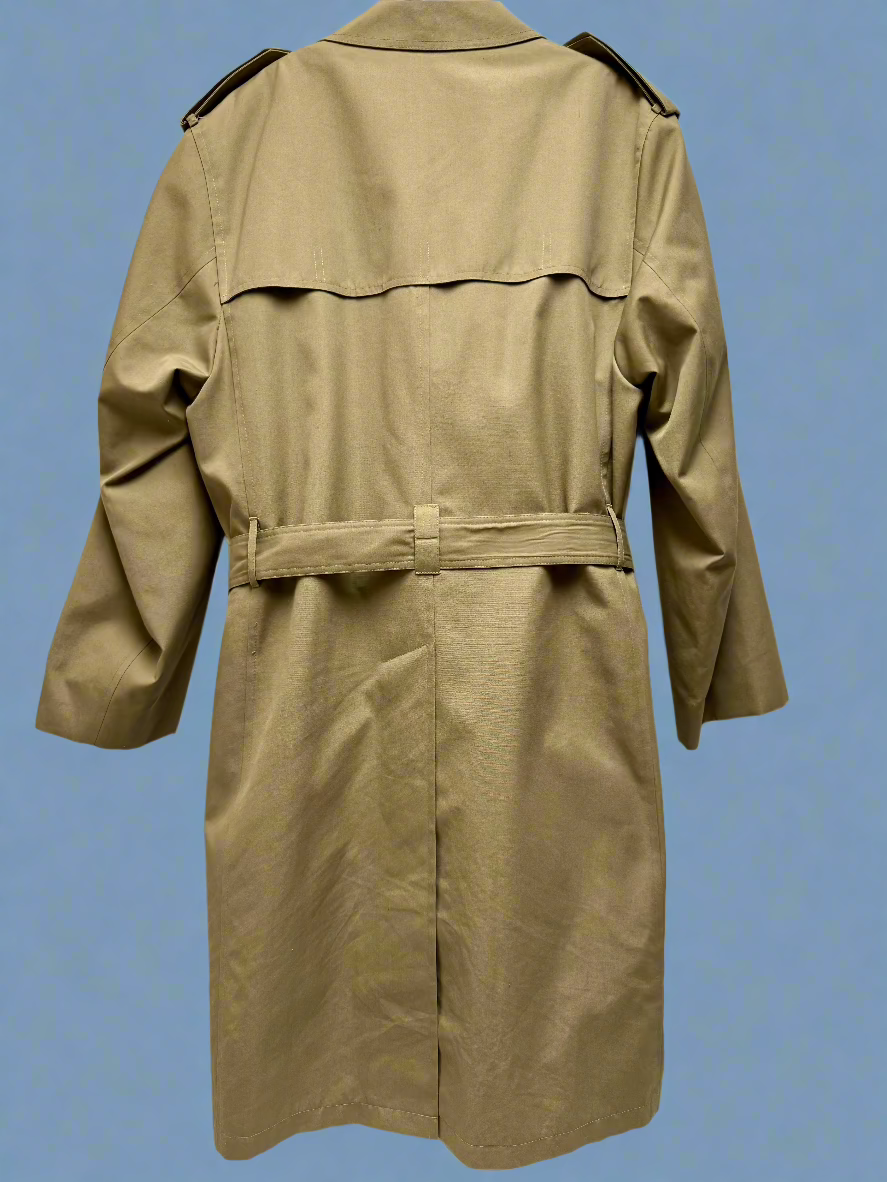 Tan  Lined Trench Coat, 44