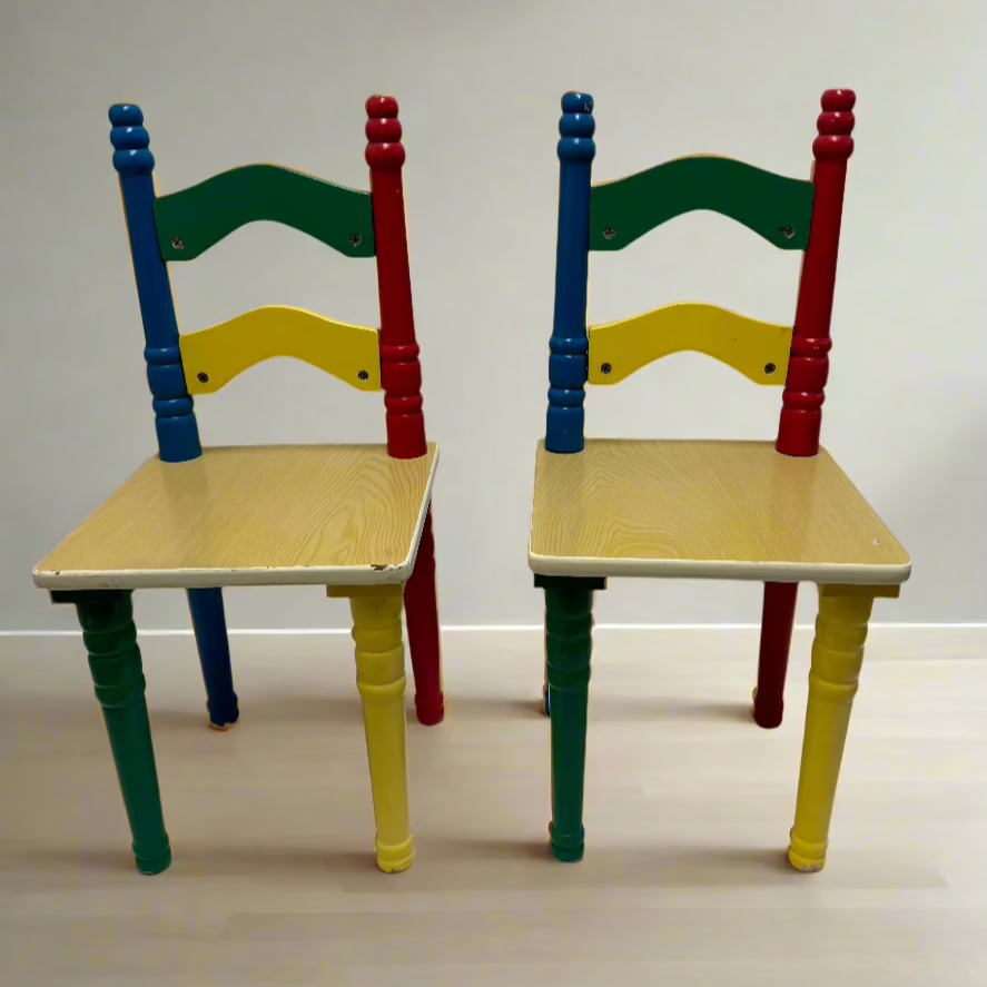 Yellow, Green, Blue & Red  Colorful Kids Chair