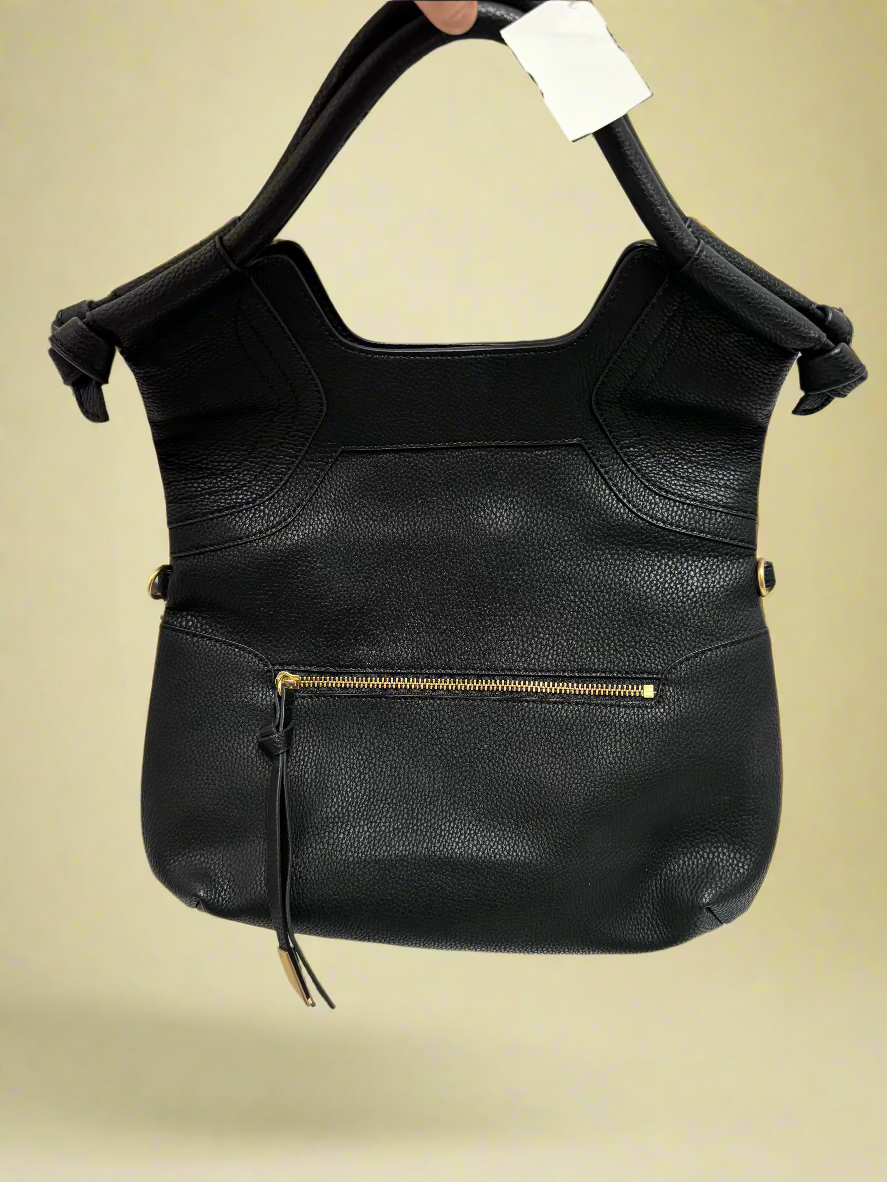 Black Foley&Corinna Leather "Disco City Crossbody" (no strap)